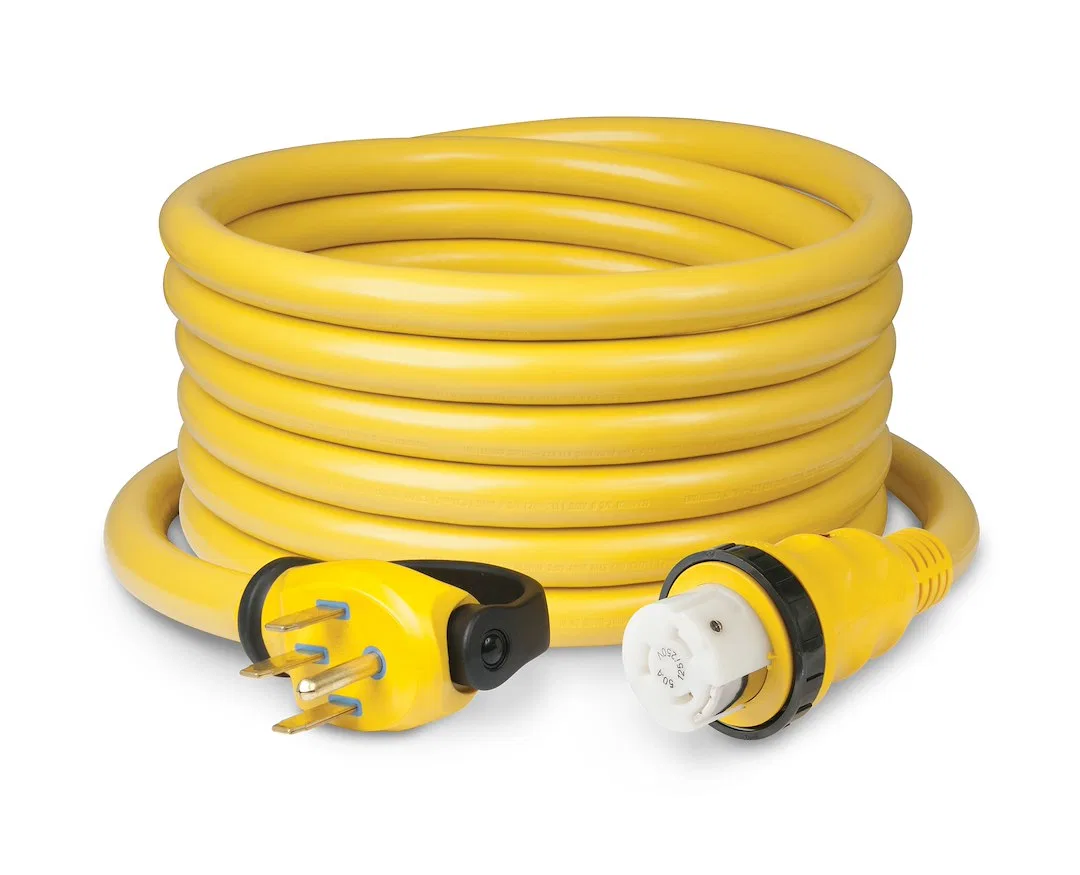 6152SPPRV-25 – MARINCO Power Cord, Power Supply Cord 3 Prong Male Plug On Park Side And Female Connector On RV Side W...